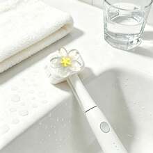 Cherry Blossom Pattern Electric Toothbrush Head Protective Cover, Built-In Ventilation Holes To Keep Toothbrush Head Airy And Dry, Reducing Odors. Creative And Fashionable Toothbrush Head Protective Cover, Toothbrush Protection Function. Lightweight And Essential, Suitable For Home, Dorm, Travel And Daily Use, Vacation Essential, Suitable As Gift For Couples, Friends, Family, Teachers, Travel Enthusiasts, Suitable For Birthday, Back To School, Wedding, Homecoming And Other Occasions, Spring And Summer Essential, Clean And Care For Your Oral Health - Multicolor - View 2