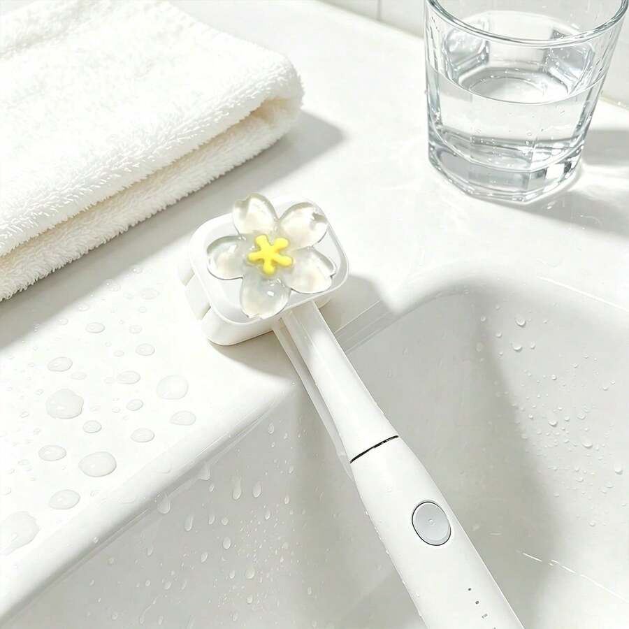 Cherry Blossom Pattern Electric Toothbrush Head Protective Cover, Built-In Ventilation Holes To Keep Toothbrush Head Airy And Dry, Reducing Odors. Creative And Fashionable Toothbrush Head Protective Cover, Toothbrush Protection Function. Lightweight And Essential, Suitable For Home, Dorm, Travel And Daily Use, Vacation Essential, Suitable As Gift For Couples, Friends, Family, Teachers, Travel Enthusiasts, Suitable For Birthday, Back To School, Wedding, Homecoming And Other Occasions, Spring And Summer Essential, Clean And Care For Your Oral Health