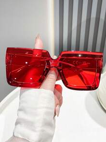 8 Pairs Fashion Y2K Oversized Glasses For Men And Women, Suitable For Beach And Travel, Retro Cat Eye Frames, Perfect For Outings And Back To School Season - Multicolor - View 6