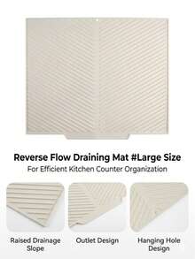 Foldable Kitchen Drying Mat, Dish Drainer Mat, Dish Drying Mat, Sink Non-Slip Drying Mat, Heat-Resistant, Shock-Absorbing, Sound-Insulating, Tabletop Heat-Resistant Mat, Foldable And Rollable For Easy Storage, Kitchen Essential, Kitchen Decor, High-Temperature Pot Mat, Multi-Functional Drying Mat - Suitable For Kitchen, Dining Room, Sink, Washbasin. Halloween, Christmas, Best Gift For Women - Multicolor - View 21