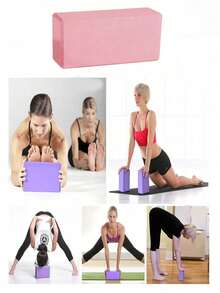 1pc/2pcs High-Quality Yoga Block, High-Density Foam Material, Suitable For Yoga, Pilates And Meditation, Can Train Flexibility And Balance, Strong Support, Lightweight And Non-Slip - Multicolor - View 1