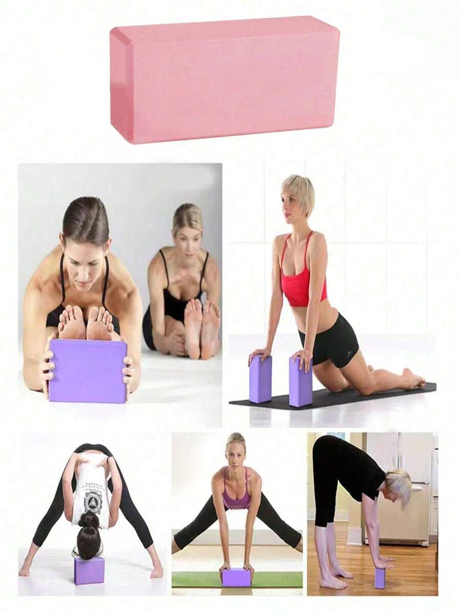 1pc/2pcs High-Quality Yoga Block, High-Density Foam Material, Suitable For Yoga, Pilates And Meditation, Can Train Flexibility And Balance, Strong Support, Lightweight And Non-Slip - Multicolor - View 1