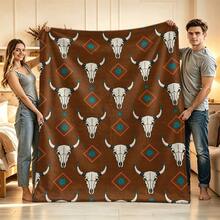 1件波西米亞風法蘭絨毯，夏季毯，床毯，露營毯，沙灘毯，披毯，多用途柔軟涼感毯 - 彩色 - 查看 44