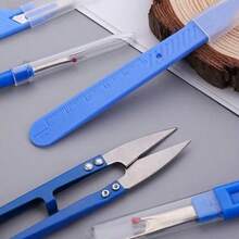 Blue Sewing Cutting Tool Set, Includes Thread Organizer, Thread Cutter And Cutting Scissors For Removing Stitches - Set - View 8