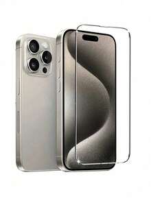 1片鋼化玻璃螢幕保護貼,適用於 iPhone 17/16e/15/14/13/12/11 Pro Max/14/15/16 Plus - 無色 - 查看 3