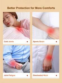 COFOE 自發熱護腕套，熱壓式護腕支撐帶，男女通用，保暖運動護腕，適合日常使用 - 查看 3