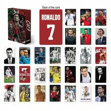 FIFA 55張 Ronaldo 足球球星收藏卡包，CR7 Lomo卡盒裝套組，2026世界盃足球紀念品，房間裝飾，給球迷的高級禮物 - 彩色 - 查看 8