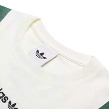 Adidas Clover 新款男士透氣運動休閒圓領短袖T恤 - 白色 - 查看 6
