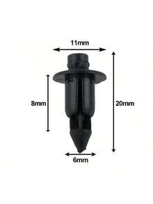 10/20/30/50/100pcs Motorcycle 6mm Rivet Fairing Body Trim Panel Fastener Screw Clips Universal For Suzuki Kawasaki Yamah - A - View 2
