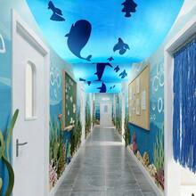 AFYPRTY 1pc Ocean Classroom Ceiling Decoration, Summer Whale Shark Hanging Banner, Ocean Theme Birthday Party Supplies, School Decoration - Style 1 - View 8