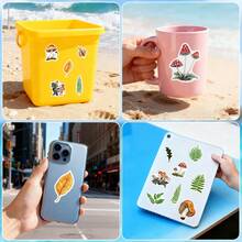 50Pcs Mushroom Stickers Scrapbook Aesthetic Stickers Funny Fall Forest Nature Stickers Decorations Dirt Bike Stickers Vinyl Waterproof Stickers For Water Bottle,Computer,Laptop,Phone,Luggage,Notebook,Fridge - Multicolor - View 7