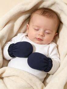6 Pairs Baby 0-3M Multi-Color Multi-Style Anti-Scratch Mittens Newborn Protective Gloves - Multicolor - View 7