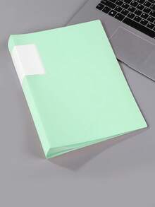 Essentiel de rentrée scolaire Dossier de poche transparent A4, sac de rangement pour copies d'examen d'étudiant, classeur de matériel d'apprentissage, organisateur de partitions et de chansons, dossier de collection de certificats, fichier de documents de bureau, classeur à feuilles mobiles - Pièce unique - Voir 19