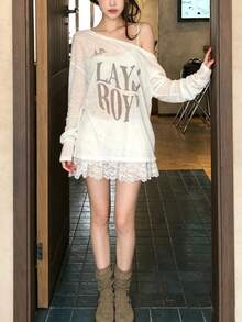 Summer New High-Quality Snowflake Sun Protection Base Layer Top, Breathable Casual White - White - View 7