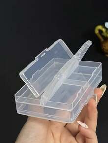 Multi-Compartment Double-Sided Pill Storage Box, Portable Mini Pill Box, Transparent PP Plastic Divided Storage Box, Multi-Function Storage Box Suitable For Jewelry, Beads, Stationery, Hardware Fasteners, Fishing Tackle Accessories, Small Parts Organizer, Suitable For Travel, Home, Office Use - Multicolor - View 2