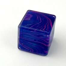 1 pieza Bloque cuadrado con textura de mármol, colores enviados al azar - A - Ver 9