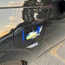 2 Styles Long Anime Eye Decorative Stickers - Holographic Car Decals, Glossy, Waterproof, UV Resistant, Scratch-Resistant Vinyl Stickers - Suitable For Cars, Motorcycles, Laptops - Perfect Anime Gift For Girls And Boys, Anime Car Accessories, Eye-Catching Design - Multicolor - View 2
