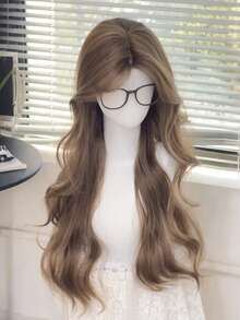 alicegarden 28 Inch Lace Front Wig, Natural Wavy Style, Stunning Brown, Middle Part Design, Suitable For Women's Daily, Party, Cosplay Use, Natural And Durable, Women's Wig Gift (Accessories Not Included), Halloween - Brown - View 5