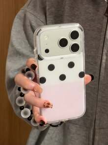 Summer Fresh Taro Boba Phone Case Compatible With Apple 17 Pro Max, 16 Pro, 15, 14, 13, Matte Dual Layer Full Coverage Anti-Drop Protective Cover With Lanyard For Women - Mauve Purple - View 2