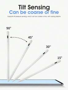 Universal Capacitive Stylus Pen For Phone And Tablet, Compatible With Android And Apple, Precise Touch, Smooth Writing, High-End Capacitive Stylus (Not Compatible With Resistive Screen And Tablet Electromagnetic Screen), 90mAh - Multicolor - View 8