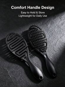 1pc Women's Dual-Use Wet & Dry Hair Brush, Air Cushion Design, Suitable For Scalp And Hair Texture, Dual-Effect For Wet & Dry Hair, Smooth Long Hair, Beauty Comb - Multicolor - View 7
