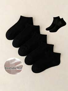 15 Pairs Kids Mesh Socks, Thin Breathable Mesh Design, Ribbed Cuff Not Tight On Baby's Ankles - Multicolor - View 5