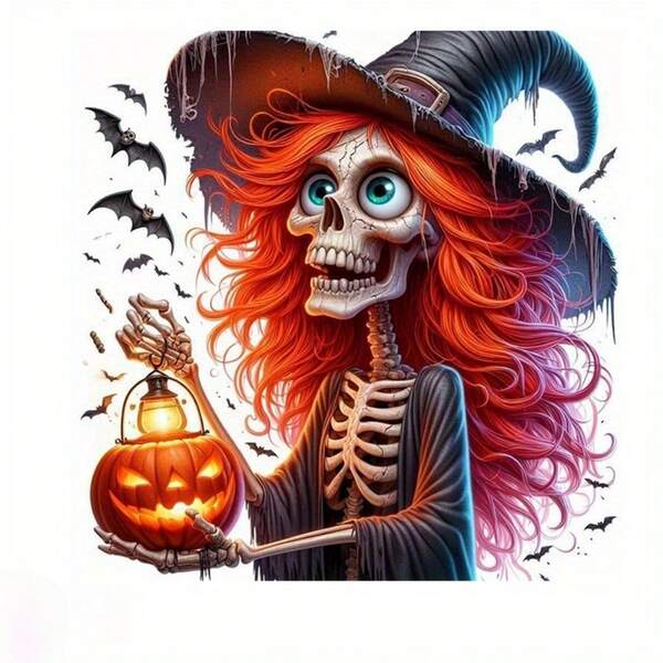 1/2/3pcs Halloween Witch Heat Transfer Stickers, Suitable For T-Shirt Making, Pillow Decoration, Multi-Color Durable Washable Vinyl Material, Suitable For Backpacks, Pillows, Pants, Sofas, Fade-Resistant T-Shirt Printing Stickers