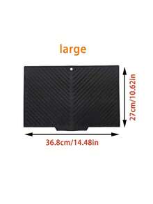 1pc Drainage Mat And Drying Mat, Non-Slip Silicone Kitchen Mat With Drainage Groove, Heat Insulation Mat, Dining Table Mat, Dish Rack Mat, Quick Dry Mat Suitable For Pots And Pans, Durable Countertop Protective Mat - Multicolor - View 13