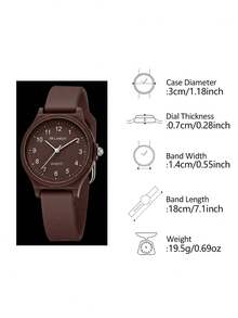 JasonRolls 5PCS Women's Wristwatches Vintage Classic Minimalist Round Dial Exquisite Digital Scale Elegant Women's Quartz Watch Suitable For Daily Casual Decoration, Holiday Parties, Valentine's Day, Anniversary, Wedding, Christmas And Other Occasions Also The Best Holiday Gift For Family And Friends Christmas Gift - Multicolor - View 11