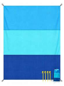 Extra Large Sandproof Beach Blanket, 4-7 Person Outdoor Picnic Mat, Lightweight Portable Quick Dry Sandproof Family Camping Hiking Blanket, Compact Foldable, Summer Essential - Multicolor - View 8