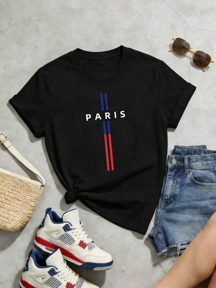 Women's T-Shirts - 黑色 - 查看 1