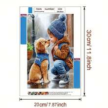 Kit de Pintura de Diamantes - Paisaje Natural, Granja de Animales, Tema de Pintura Famosa Creativa Imagen DIY 5D de Perforación Completa, Adecuado para Decoración del Hogar y Decoración de Pared, Opción Perfecta para Fiestas de Vacaciones y Diversas Ocasiones Festivas - Conjuntos - Ver 3