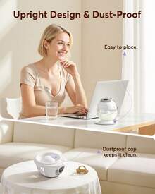 This Quiet, Hands-Free Electric Breast Pump Is Leak-Proof And Backflow-Proof. It Is Freestanding, Easy To Transport, And Offers 4 Modes And 12 Adjustable Suction Levels. - Light Grey - View 3