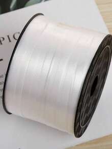 1pc Plain Balloon Ribbon, White Plastic Balloon Tie Strip, For Party Decor,Christmas - Multicolor - View 5