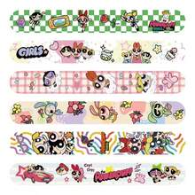 Warner Bros 6 pièces Bracelets à clip authentiques "Les Super Nanas", bracelets de fête à thème de dessin animé, en plastique durable, remplisseurs de sacs de cadeaux de fête colorés et décoratifs et cadeaux de fête, convient aux collectionneurs (styles aléatoires) - Multicolore - Voir 3