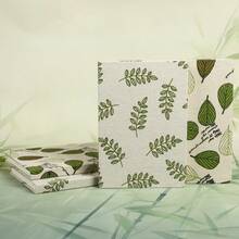 A5 Linen Fabric Notebook Cover Embroidered Logo Travel Journal Vintage Student Diary - Rectangle - View 2