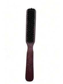 1pc Unisex Beard Brush, Unscented Bristle Professional Barber Styling Brush, Suitable For Thick And Thin Hair, Slick Back Hair Tool, Women's Hair Accessory, Wooden Comb, Hair Brush, Curling Brush, Hair Styling Equipment, Brush Hair Brush Set, Curling Comb, Women's Hair Brush, Barber, Barber Accessories, Barbershop, Hair Styling Equipment, Back To School, Travel Vacation Essentials - Multicolor - View 9