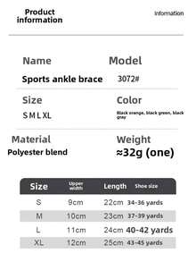 1pc Unisex Compression Breathable Sports Ankle Support Basketball Badminton Running Training Anti-Sprain Joint Fixation Protective Gear - Multicolor - View 6