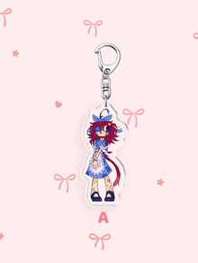 1pc/6pcs Weird Circus Cartoon Character Acrylic Keychain, Cute Ragatha Jax Zooble Character Bag Charm,Perfect Back To School Decor,Fan Gifts,Daily Use - Multicolor - View 13