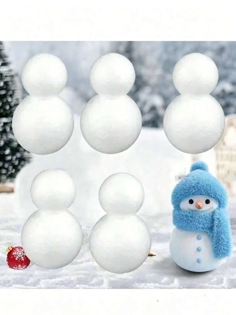 1/3/5件 DIY 泡沫雪人手工套件,3D 手作雪人裝飾,適用於節日家居、窗戶展示、聖誕節、冬季慶典、派對裝飾,僅適用於 14 歲及以上青少年 - 白色 - 查看 1