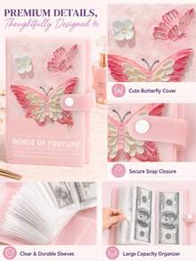1pc A5 100-Grid Savings Challenge Book, Simple & Fun $5,050 Savings Challenge Notebook, Pink, School Supplies, Office Supplies, School Use - Savings Book - View 5