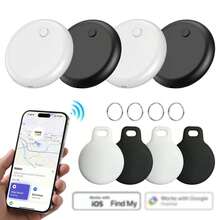 Air Tag Tracker 2 4 Packs Pelacak Nirkabel Pintar untuk Kunci, Tas, Koper, Hewan Peliharaan, Pencari GPS Nirkabel, Kompatibel dengan iOS dan Android, Pencari Kunci dengan Baterai yang Dapat Diganti, Pencari Kunci Nirkabel, Perangkat Pencari Tas, Pencari Kunci Anti Hilang, Pelacak Koper untuk Perjalanan - ET-Beraneka warna - View 16