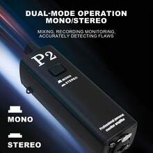 P2 Pro Personal Monitor Amplifier, Mono/Stereo Dual Mode, Portable Stage In-Ear Headphone Amplifier, XLR/TRS 6.35 Audio Input, 3.5mm Headphone Jack, Battery Powered, 12-Hour Battery Life, Live Performance Recording Monitoring Device - Multicolor - View 2