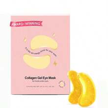 6 Lightening And Brightening Eye Masks To Reduce Dark Circles, Eye Puffiness, Eye Bags, Wrinkles, Gel Eye Masks, Nurse's Gift, Vegetarian And Cruelty-Free Self-Care - 金色 - 查看 1