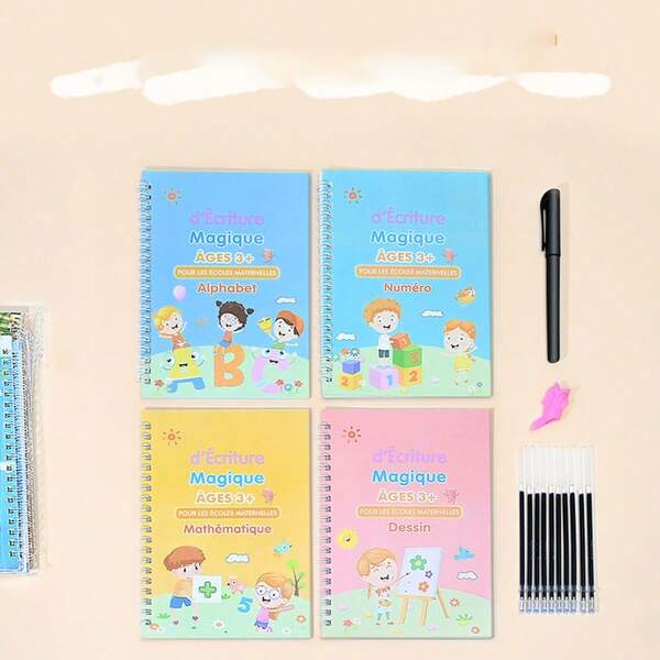 16 Buku Latihan Kaligrafi Arab, Cocok Untuk Latihan Kaligrafi dan Pembelajaran Alfabet Arab untuk Kembali ke Sekolah, Kelas, Kembali ke Sekolah