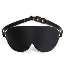 PU Leather Eye Mask, Blackout Eye Mask, Suitable For Halloween Cosplay And Masquerade - Multicolor - View 2