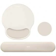 Juego de 3 en 1 de alfombrilla de ratón ergonómica con soporte de muñeca de espuma de memoria de gel, alfombrilla de ratón para juegos con soporte de brazo, accesorios de escritorio lindos para computadora y oficina - Multicolor - Ver 56
