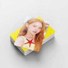 Hearts2Hearts Lemon Tang Summer Album, H2H Xinmei Beach Fresh Lomo Card Korean Girl Group Fan Gift Box, H2H Xinmei Lemon Candy Summer Sailor Outfit Photo Card + Planner Stickers, Double-Sided Collectible Cards Fan Support Gift - Multicolor - View 8