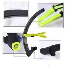 1 Set Front-Mounted Swimming Snorkel With Adjustable Head Strap, Suitable For Freestyle, Daily Swimming Training And Other Water Sports - Multicolor - View 3