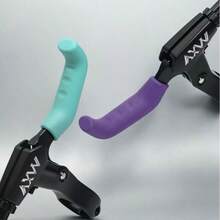 8pcs Mountain Bike Brake Lever Protective Covers, Fixed Gear Bicycle Silicone Brake Handle Covers, Anti-Slip Handlebar Grips - Multicolor - View 8